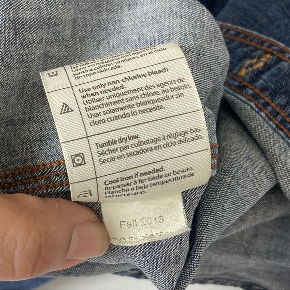 Carthartt Shirt Men's XL Relaxed Fit Blue Denim Cottagecore Workwear Western - Picture 14 of 16